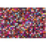 ENNE - Vloerkleed - Multicolor - 200 x 300 cm - Koeienhuid leer