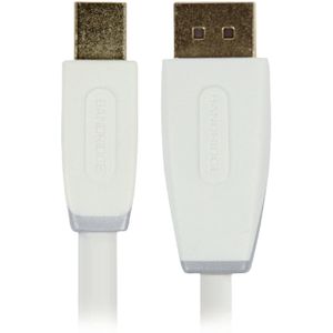 Mini DisplayPort Kabel Mini-DisplayPort Male - DisplayPort Male 1.00 m Wit Bandridge