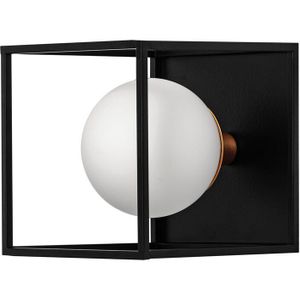 LEDVANCE DECOR Vierkante badkamer wandlamp IP44, zwart, G9