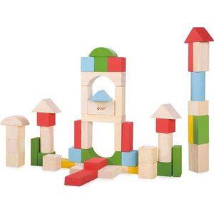 Classic World World Houten Blokken Junior, 50dlg.