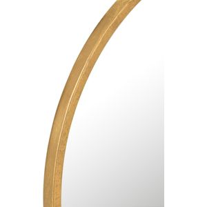 J-Line spiegel Mona Rond - ijzer/glas - goud - small