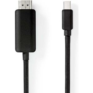 Mini-DisplayPort - HDMI-Kabel | Mini-DisplayPort Male - HDMI Male | 2,0 m | Zwart Nedis