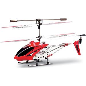 Syma S107G 3-Channel RC Mini LED Helicopter - Rood