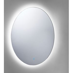 Beliani MAZILLE - LED-spiegel - Zilver - Glas