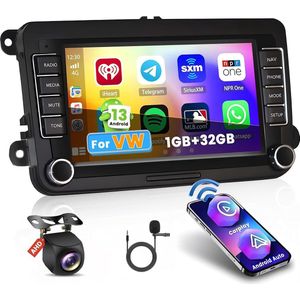 Hikity - Android draadloze Carplay autoradio - Navigatie - 7 inch