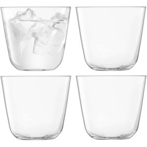 L.S.A. - Arc Waterglas 260 ml Set van 4 Stuks - Transparant / Glas