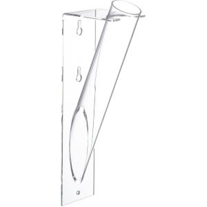 J-Line vase Bloemenhouder Tube - kunststof - transparant