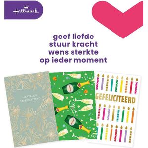 Hallmark navulset wenskaarten, felicitatie, pak van 6 stuks