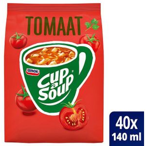 Unox - Cup-a-Soup machinezak tomaat 140ml | Zak a 40 portie | 4 stuks