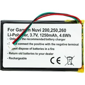 Batterij geschikt voor Garmin Nuvi 200, Nüvi 361-00019-11