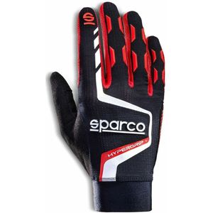 Handschoenen Sparco HYPERGRIP+ Zwart/Rood 10 Multicolour
