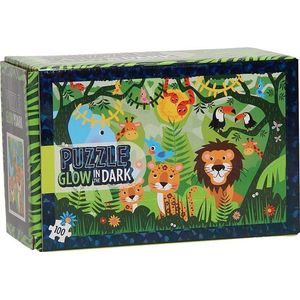 Legpuzzel Glow in the Dark - Jungle, 100st.