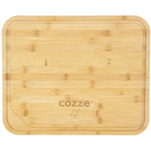 Cozze - Serveerplank voor Pizza Bamboe Rechthoekig met Sapgeul - Bruin / Bamboe
