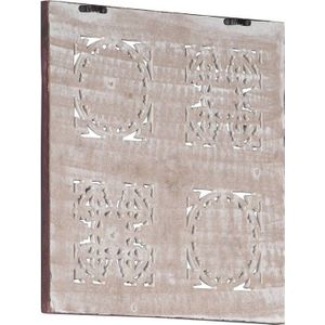 vidaXL-Wandpaneel-handgesneden-60x60x1,5-cm-MDF-bruin-en-wit