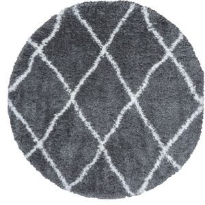 Vloerkleed Jeffie Grey Rond ø120 cm