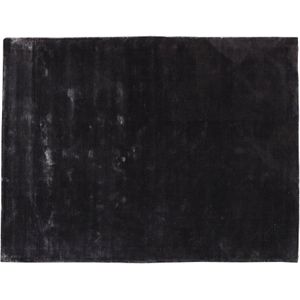 PTMD Flavia Black viscose handwoven carpet XL