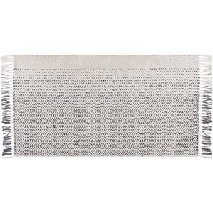 OMERLI - Shaggy tapijt - Wit - 80 x 150 cm - Wol
