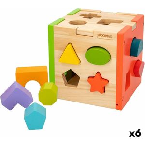 Houten Kinderpuzzel Woomax 15 x 15 x 15 cm (6 Stuks)