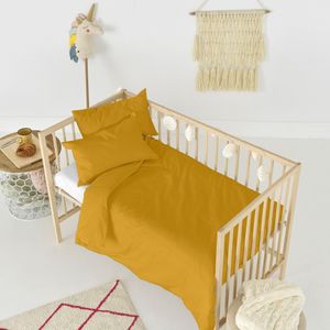 Happy Friday Duvet cover set 2 pieces Basic 115x145 cm (Cot bed) Mustard