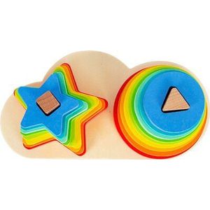 Small Foot - Rainbow Shape-Fitting Game