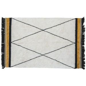 Tapis Petit Kindervloerkleed Etnic met rand - 120x170cm - Oker