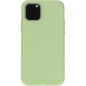 Mobiparts Silicone Cover Apple iPhone 11 Pro  Pistache Green