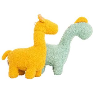 Knuffel Crochetts Geel Dinosaurus Giraf 30 x 24 x 10 cm 2 Onderdelen