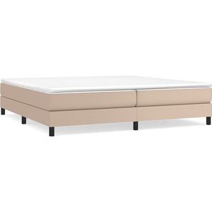 VidaXL Boxspringframe Kunstleer Cappuccino 200x200 cm