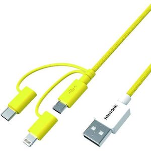 USB-kabel Pantone PT-USB003Y1 Geel 1,2 m