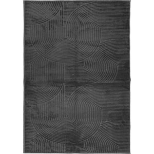 vidaXL-Vloerkleed-IZA-laagpolig-Scandinavisch-120x170-cm-antraciet