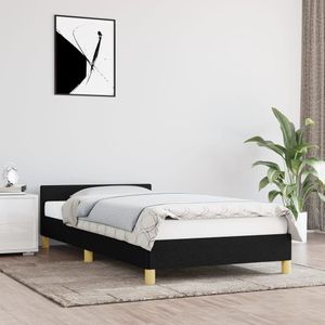 vidaXL-Bedframe-met-hoofdeinde-stof-zwart-90x200-cm