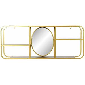 Wandspiegel DKD Home Decor Spiegel Gouden Metaal Hout Bruin (100 x 18 x 40 cm)