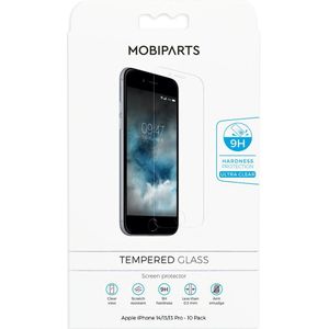 Mobiparts Regular Tempered Glass Apple iPhone 14/13/13 Pro - 10 Pack