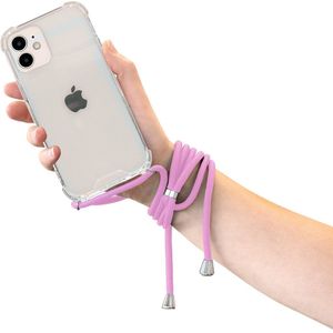 Mobiparts Lanyard Case Apple iPhone 12 Mini Violet Cord