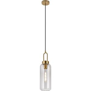 House Nordic Luton Hanglamp – Cilinder – Glas & Messing