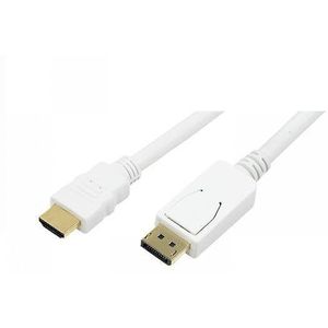 Logilink Cable DisplayPort to HDMI, 2m, Wit (CV0055)