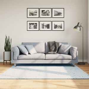 vidaXL-Vloerkleed-HUARTE-laagpolig-zacht-wasbaar-160x160-cm-blauw