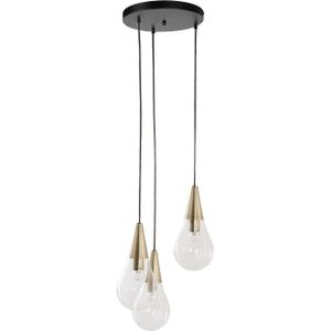Beliani VESLE - Hanglamp - Zwart - Glas