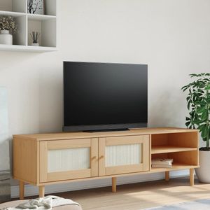 vidaXL-Tv-meubel-SENJA-158x40x49-cm-rattan-look-grenenhout-bruin