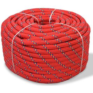 Boot touw 16 mm 250 m polypropyleen rood