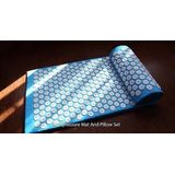 Spijkermat Acupressuur Mat - Shakti Mat met Massagebal en Draagtas - Massagemat 68x42x2 cm Earkings - Zwart