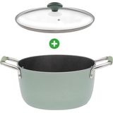 Primecook - Kookpan met deksel - Ø 28 cm - PFAS-vrij - inductie - veilige Ecoshield anti-kleeflaag