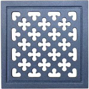 Luchtrooster vierkant - ventilatierooster - antraciet