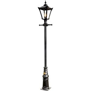 Lantaarnpaal 300 cm - gietijzer - zwart - Engelse stijl
