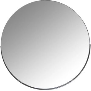Spiegel zwart metaal, rond, wandspiegel, moderne wanddecoratie