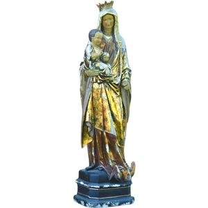 Maria met Jezus - polystone beeld - 130 cm - old-look