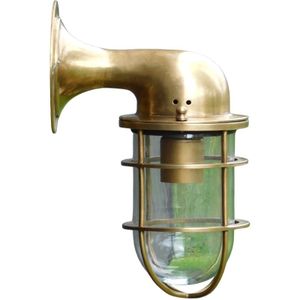 LAATSTE: Scheepslamp van Messing - Rond - Wandlamp