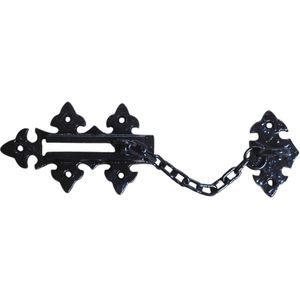 Deurketting-veiligheid ketting, anti-inbraak van smeedijzer - zwart