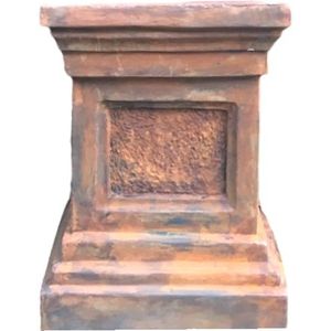 Sokkel - steen - 60 cm - oxide afwerking - massief