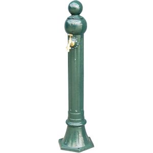 tuinfontein staand met kraan, aluminium, groen